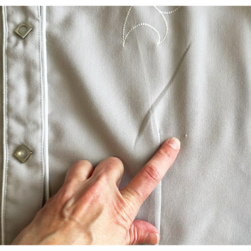 Roper Womens Pearl Snap Embroidered Western Shirt XL Rockabilly Retro Cowgirl - Picture 9 of 11